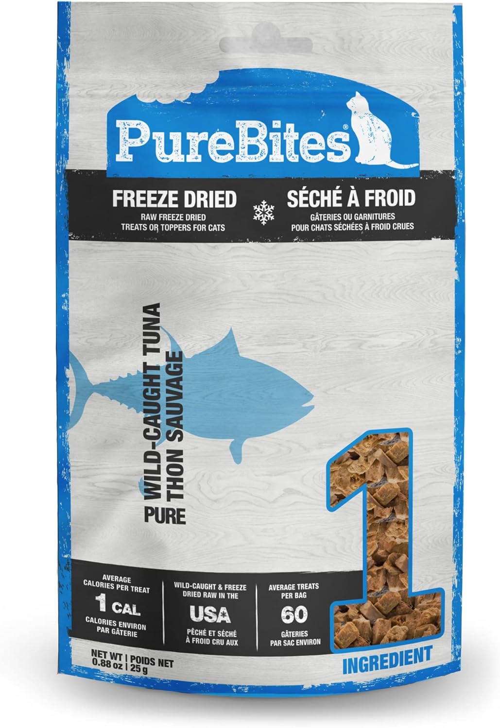 Purebites Tuna Freeze Dried Cat Treats, 0.88Oz | 25G - Value Size