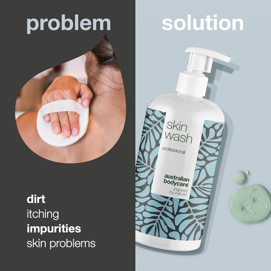 Australian Bodycare Skin Wash Professional 500 Ml - Body Wash With 4-Terpineol, The Active Ingredient In Tea Tree Oil - Relieves Spots, Pimples, Acne & Body Odor - Effective After Shaving & Waxing