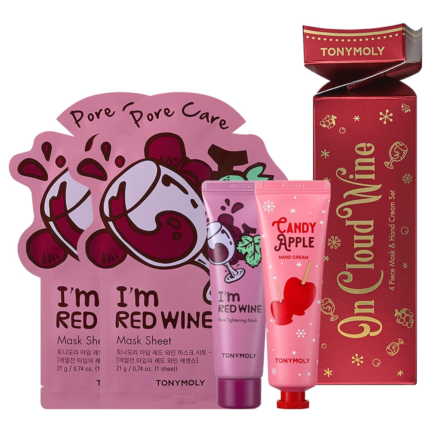 Tonymoly On Cloud Wine Red Wine Skincare Set