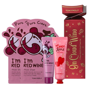 Tonymoly On Cloud Wine Red Wine Skincare Set