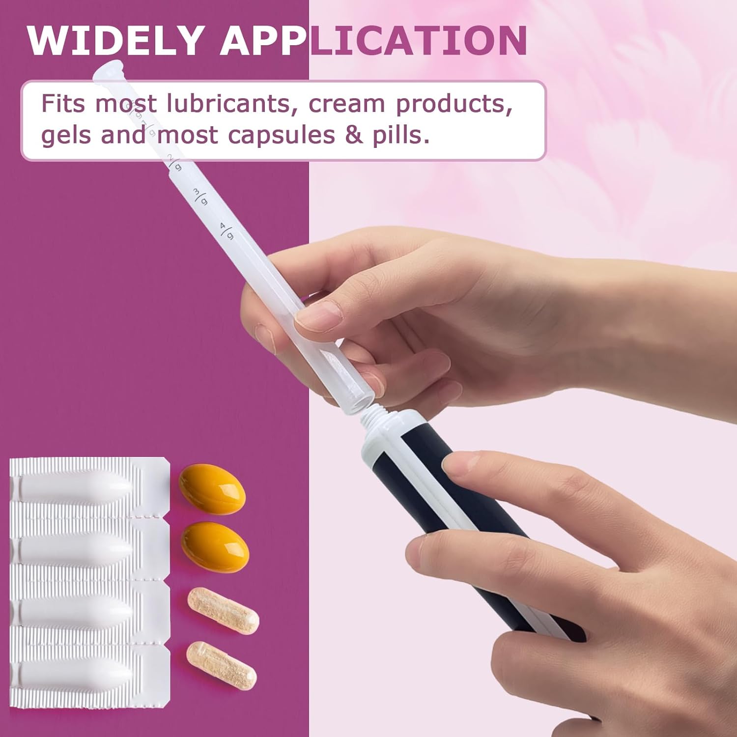 Nieteyrue Updated Disposable Vaginial Cream Applicators (20 Packs) Individually Wrapped Hygienic Dosage Markings Fit to Most Lub-RIC-Ants, Cream, or Gels, Feminine Care Applicators : Health & Household