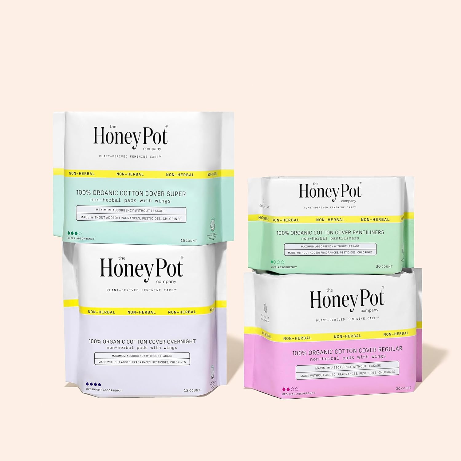 The Honey Pot Company - Menstrual Cup & Panty Liners for Women Bundle - Natural Feminine Hygiene Products - Hypoallergenic - Sanitary Pads for Women - Feminine Care - FSA & HSA Eligible - Size 1 Cup : Health & Household