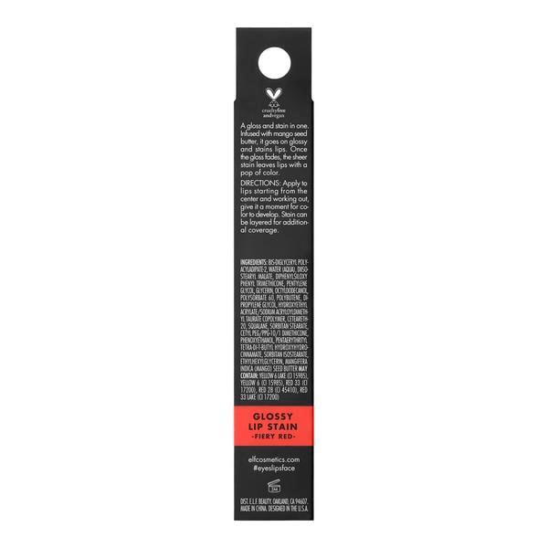 E.L.F Glossy Lip Stain Fiery Red 3Ml