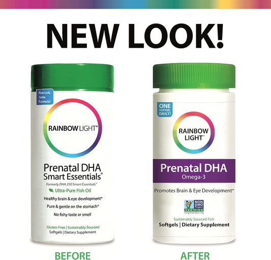 Rainbow Light Prenatal Vitamin, Omega-3 Fatty Acids & Prenatal DHA, Mu