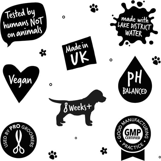 Bugalugs Dog Shampoo Tropical Mango & Banana Dog Grooming Shampoo Products For Smelly Dogs With Fragrance, Best Puppy Shampoo, Professional Groom Vegan Pet Shampoo & Conditioner (5 Litre)Bsmgba5L
