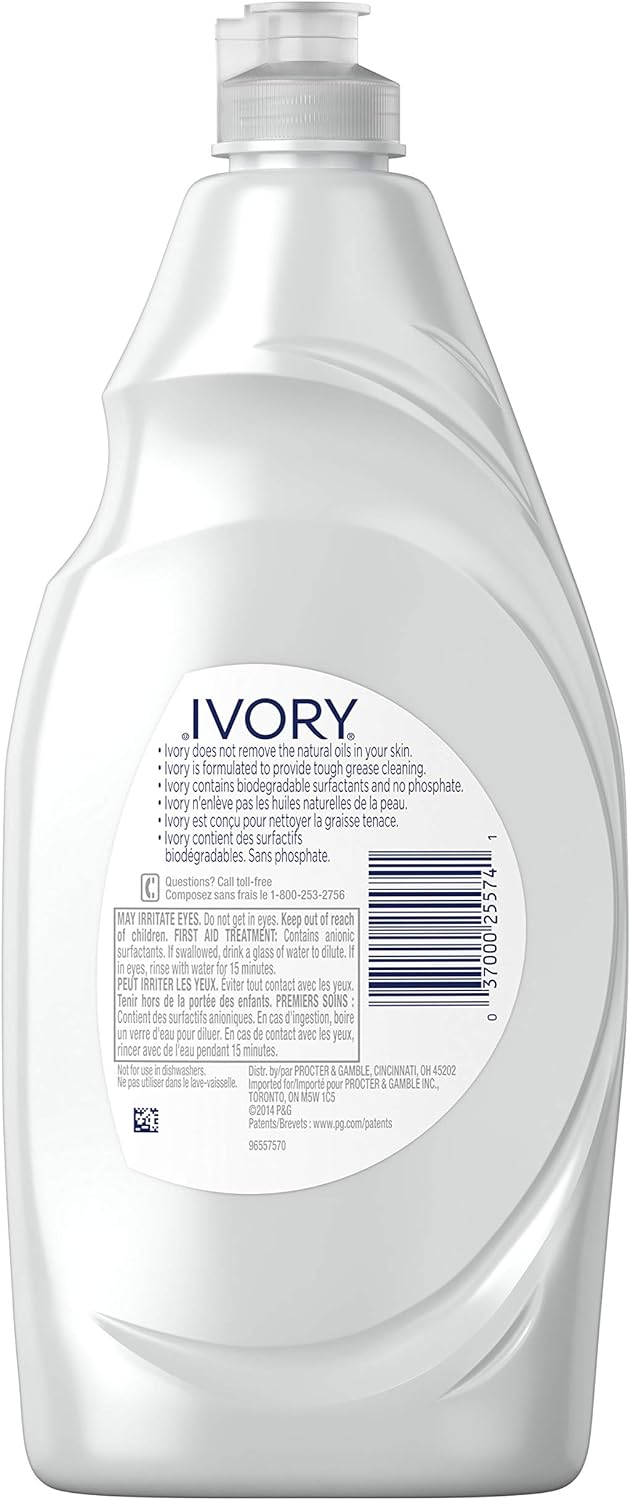 Ivory Dish Soap Original, 709mL/1.5pt/24fl oz, 3 PACK (10 Per master case) : Health & Household