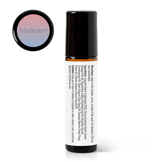 Plant Therapy Meditation Essential Oil Blend Ore-Diluted Roll-On 10 Ml (1/3 Oz) 100% Pure, Therapeutic Grade