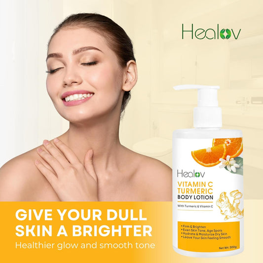 Turmeric Lotion For Dark Spots – Natural Skin Brightening Body Lotion – Turmeric Face Cream To Cleanse Skin, Fight Acne, Even Tone, Clear Scars, And Sun Damage – Dark Spot Cream For Hyperpigmentation
