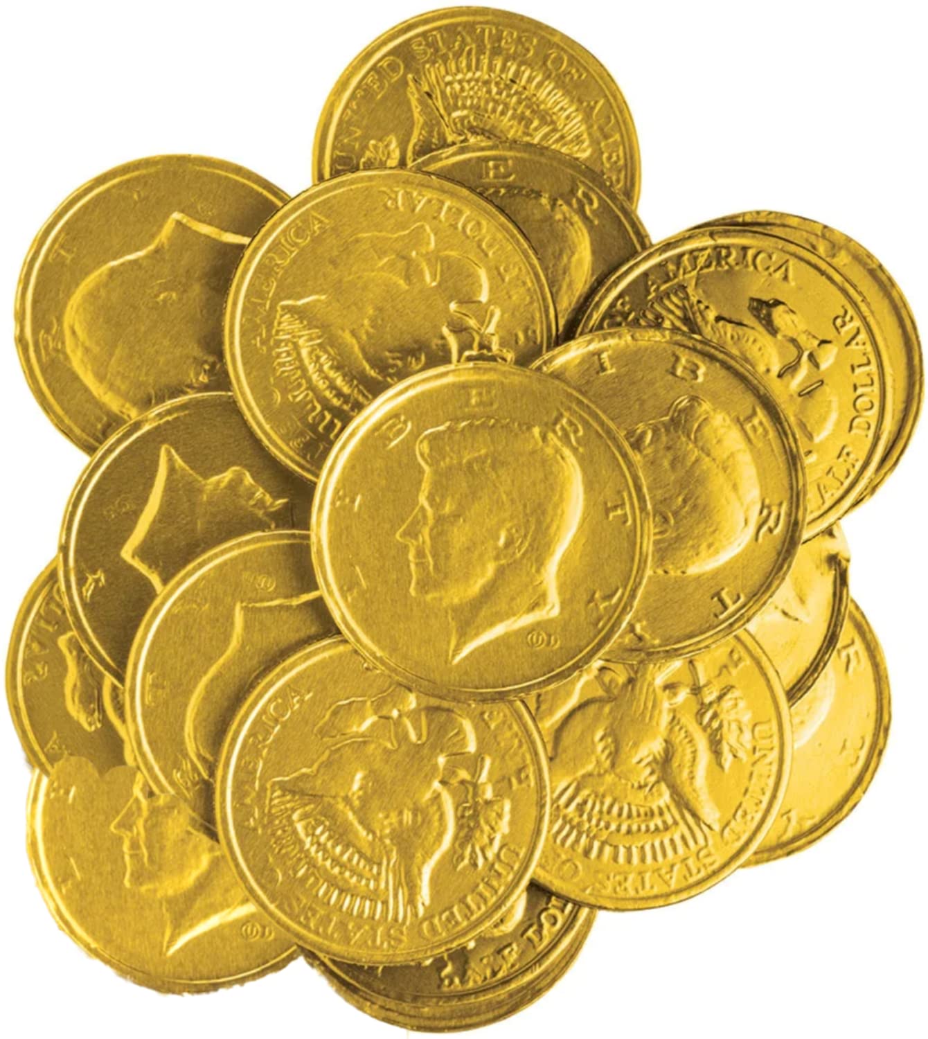 Milk Chocolate Gold Coins, 1 lb By The Cup Bulk Bag (Approximately 60 Coins) : Grocery & Gourmet Food