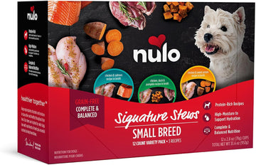 Nulo Signature Stews Variety Pack: Small Breed Wet Dog Food, 2.8 Oz