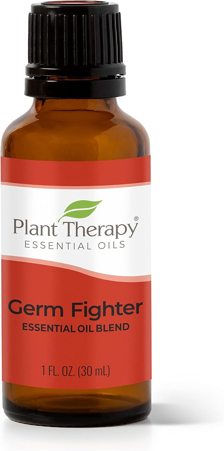Plant Therapy Germ Fighter Essential Oil Blend 100% Pure, Undiluted, Natural Aromatherapy, Therapeutic Grade 30 Ml (1 Oz)