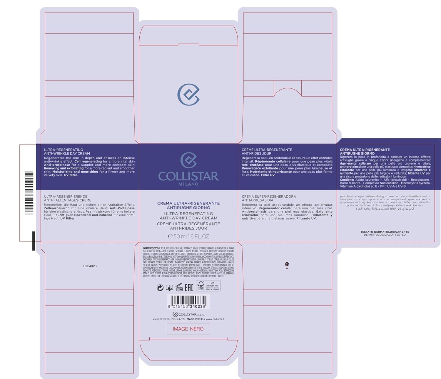 Collistar Anti-Aging Day Regenerante 50 Ml : Beauty & Personal Care