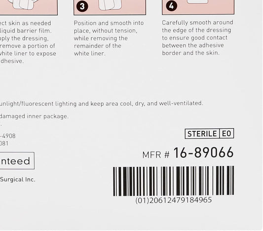 Mckesson Island Dressings, Sterile, Dimension 6 In X 6 In, Pad 4 In X 4 In, 25 Count, 1 Pack