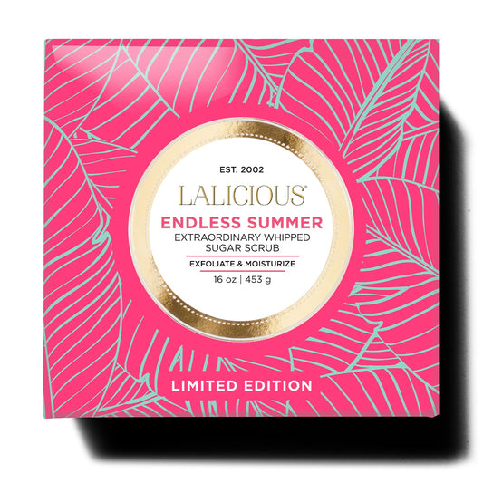 Lalicious Endless Sumner Sugar Scrub, Exfoliating Body Scrub, Moisturizing Extraordinary Whipped Body Exfoliator, Gentle Exfoliating Body Scrubber Exfoliator For Radiant Skin, No Parabens - 16Oz