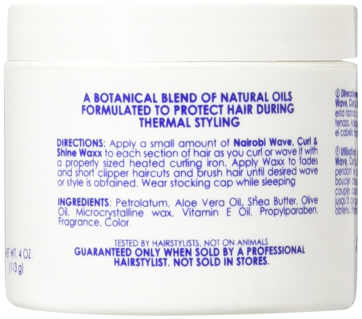 Nairobi Wave, Curl And Shine Styling Wax, 4.0 Ounce : Beauty & Personal Care