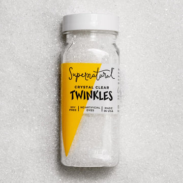 Supernatural Twinkles Decorating Sprinkles, Crystal Clear Sanding Sugar, Non-Gmo, Vegan, 3Oz, Made In Usa