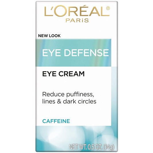 L'Oreal Paris Dermo-Expertise Eye Defense Eye Cream With Caffeine And Hyaluronic Acid 0.5 Oz