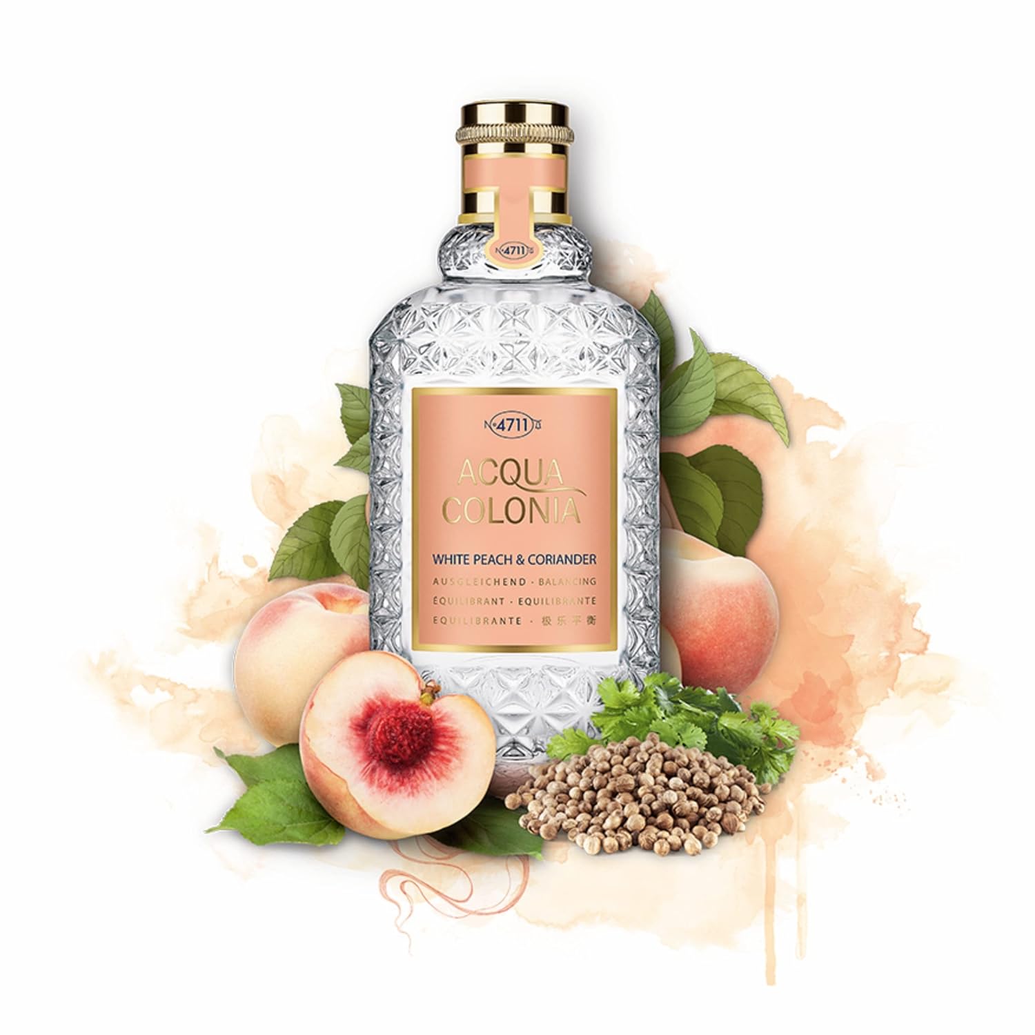 Muelhens 4711 Acqua Colonia White Peach And Coriander For Unisex - 5.7 Oz Edc Spray : Beauty & Personal Care