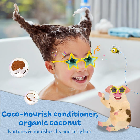 Childs Farm, Coco-Nourish Shampoo Contains Natural Corn And Coconut Cleansers To Gently Clean And Nourish Hair Leaving Curls Defined, 8.4 Fl Oz