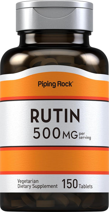 Piping Rock Rutin 500mg | 150 Tablets | Vegetarian, Non-GMO, Gluten Free Supplement