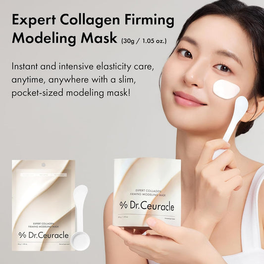 Leegeehaam Dr.Ceuracle Expert Collagen Firming Modeling Mask - Korean Skincare Jelly Face Mask For Glass Glow Skin, Diy Home Spa (30G / 1.05 Oz.)