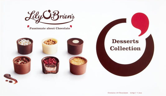 Lily O'Brien'S Desserts Collection Gift Wrapped 210G - 16 Assorted Chocolates From 6 Dessert Inspired Recipes - Present, Sharing Box, Celebration, Well Done, Birthday, Thank You Teacher - Gift Wrapped