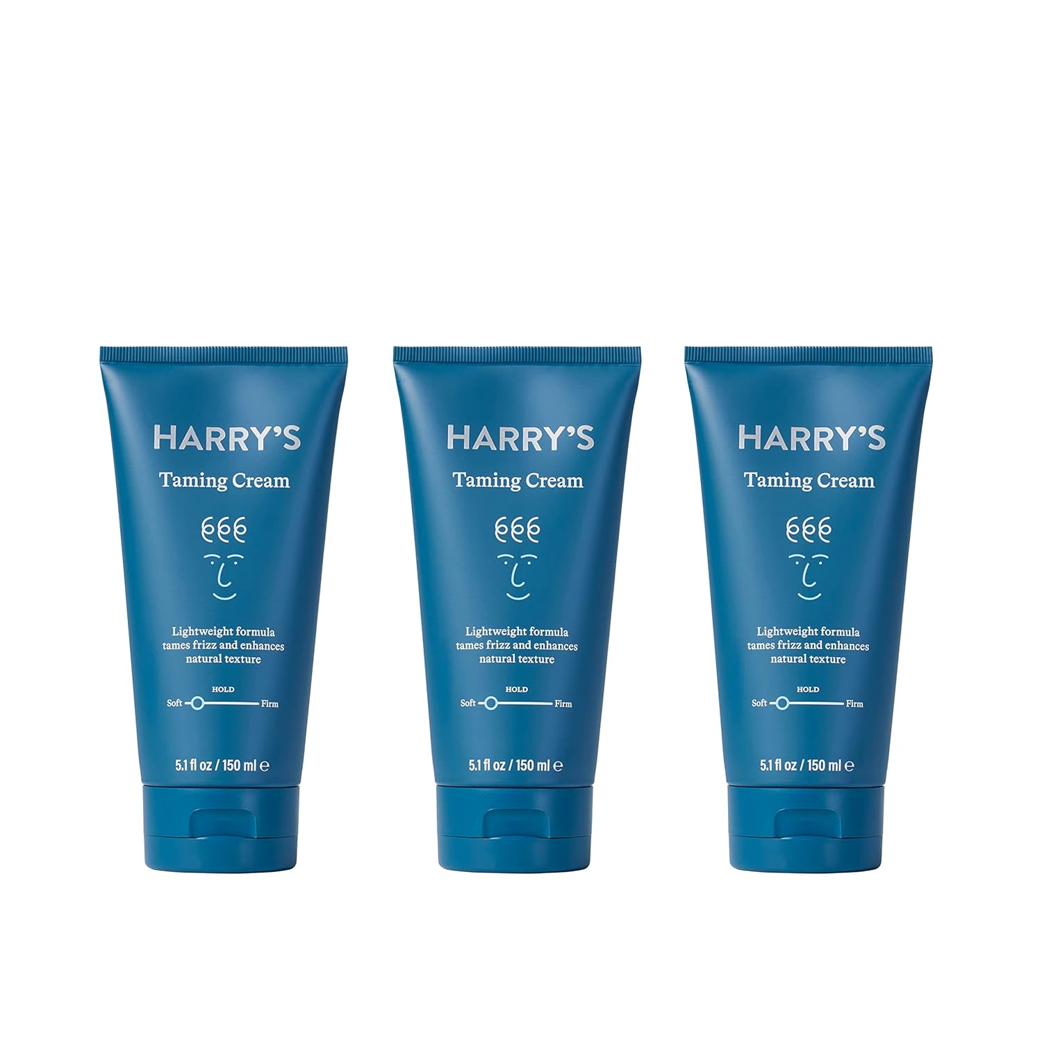 Harry'S Hair Taming Cream | Lightweight & Natural Finish | 5.1 Fl Oz, 3 Pack