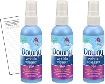 Bundle of Downy Wrinkle Releaser, 3oz Travel Size, Light Fresh Scent (3 Pack-Packaging May Vary) by Downy with Convenient Magnetic Shopping List by Harper & Ivy Designs