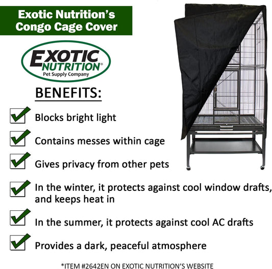 Exotic Nutrition Congo Cage Cover - Durable & Custom-Fitted