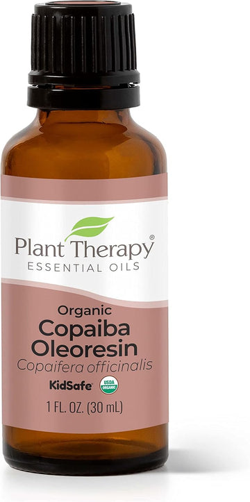 Plant Therapy Copaiba Oleoresin Organic Essential Oil 100% Pure, Undiluted, Natural Aromatherapy, Therapeutic Grade 30 Ml (1 Oz)