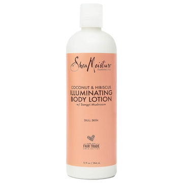 Sheamoisture Coconut Oil And Hibiscus Illuminating Body Lotion For Dull, Dry Skin, 13 Fl Oz