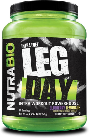 Nutrabio Leg Day Intra Workout Powder – Advanced Carb Supplement With Cluster Dextrin & Electrolytes – Carb Powder With Eaas/Bcaas – Cyclic Dextrin For Performance – New York Punch, 20 Servings