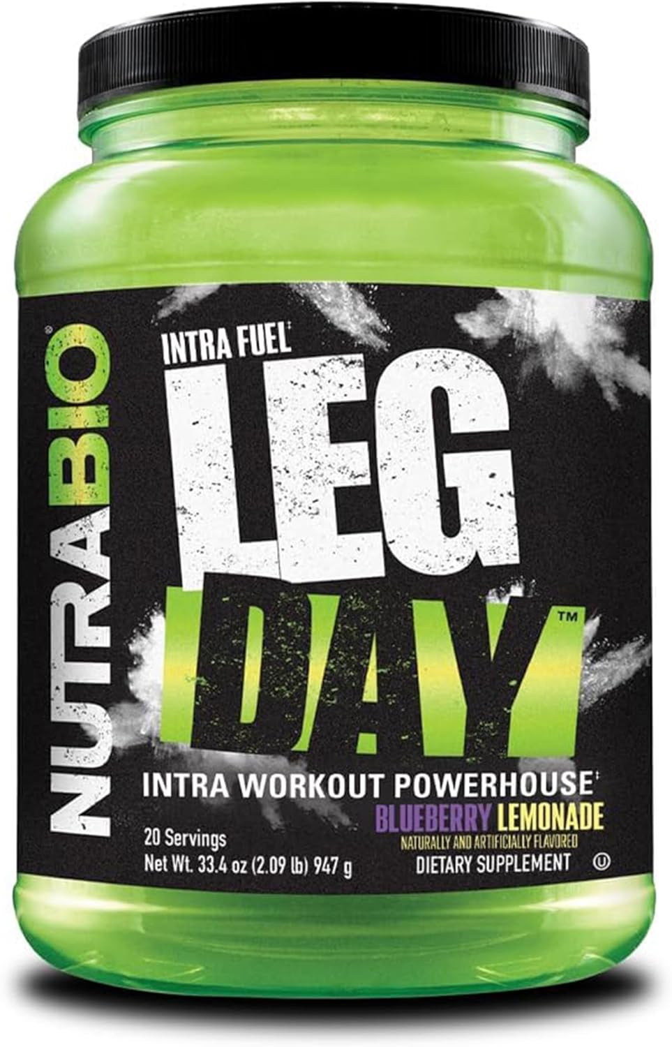 Nutrabio Leg Day Intra Workout Powder – Advanced Carb Supplement With Cluster Dextrin & Electrolytes – Carb Powder With Eaas/Bcaas – Cyclic Dextrin For Performance – Grape Berry, 20 Servings