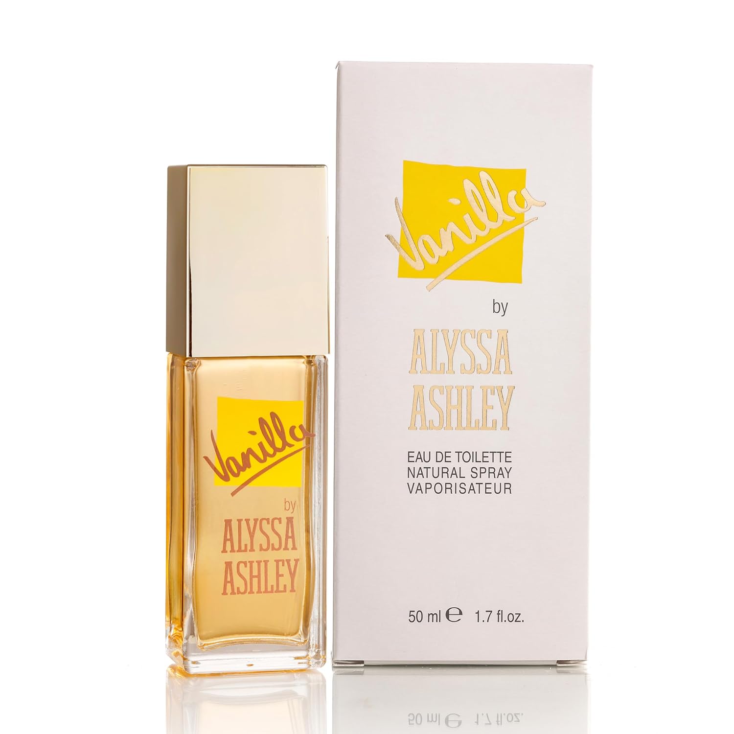 Alyssa Ashley Vanilla - Women Perfume With Caramel And Musk - Vanilla Perfume For Romantic Moments - Elegant Perfumes For Women - 1.7 Oz Edt Spray
