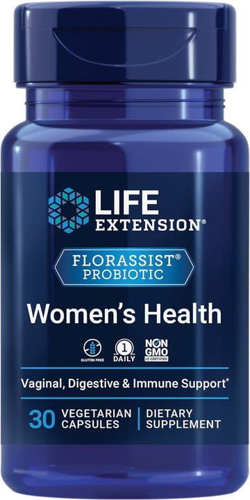 Life Extension Orassist® Probiotic Women'S Health – Daily Probiotics Supplement - Women’S Vaginal, Digestive & Immune Health Support – Gluten-Free, Non-Gmo, Vegetarian – 30 Capsules