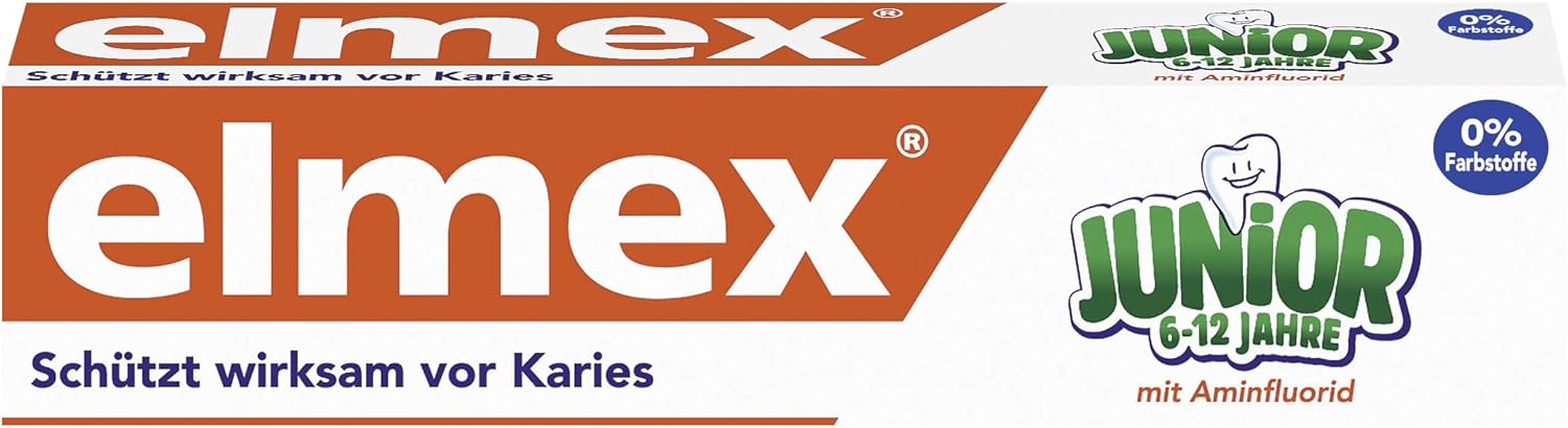 Elmex Junior Toothpaste, 6-Pack (6 X 75 Ml)