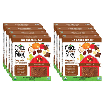 Once Upon A Farm Organic Soft Baked Kids' Bars, Chocolate Oat | 8 Boxes