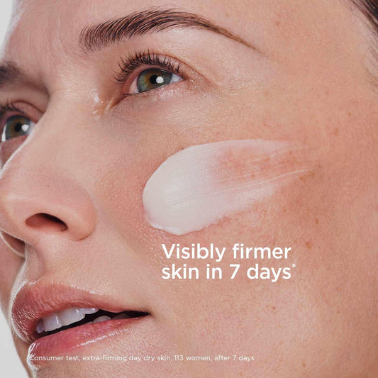 Extra-Firming Day Cream For Dry Skin | Anti-Ageing Moisturiser With Collagen Boosting Ingredients | Hydrating & Firming Face Cream | Refillable Packaging | 50Ml