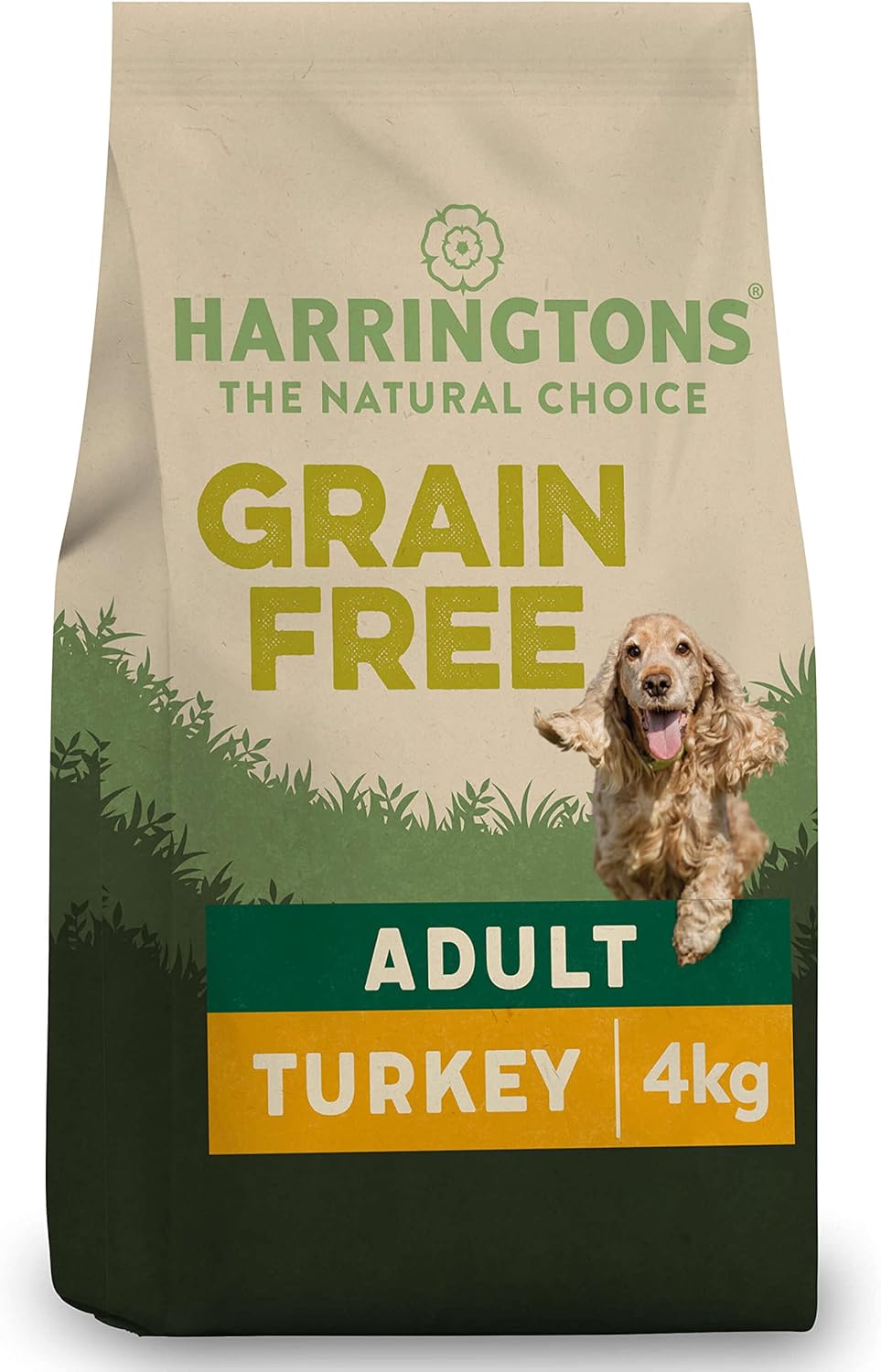 Harringtons Complete Grain Free Hypoallergenic Turkey & Sweet Potato Dry Adult Dog Food 4kg (Pack of 3) - Made with All Natural Ingredients?GFHYPT-C4