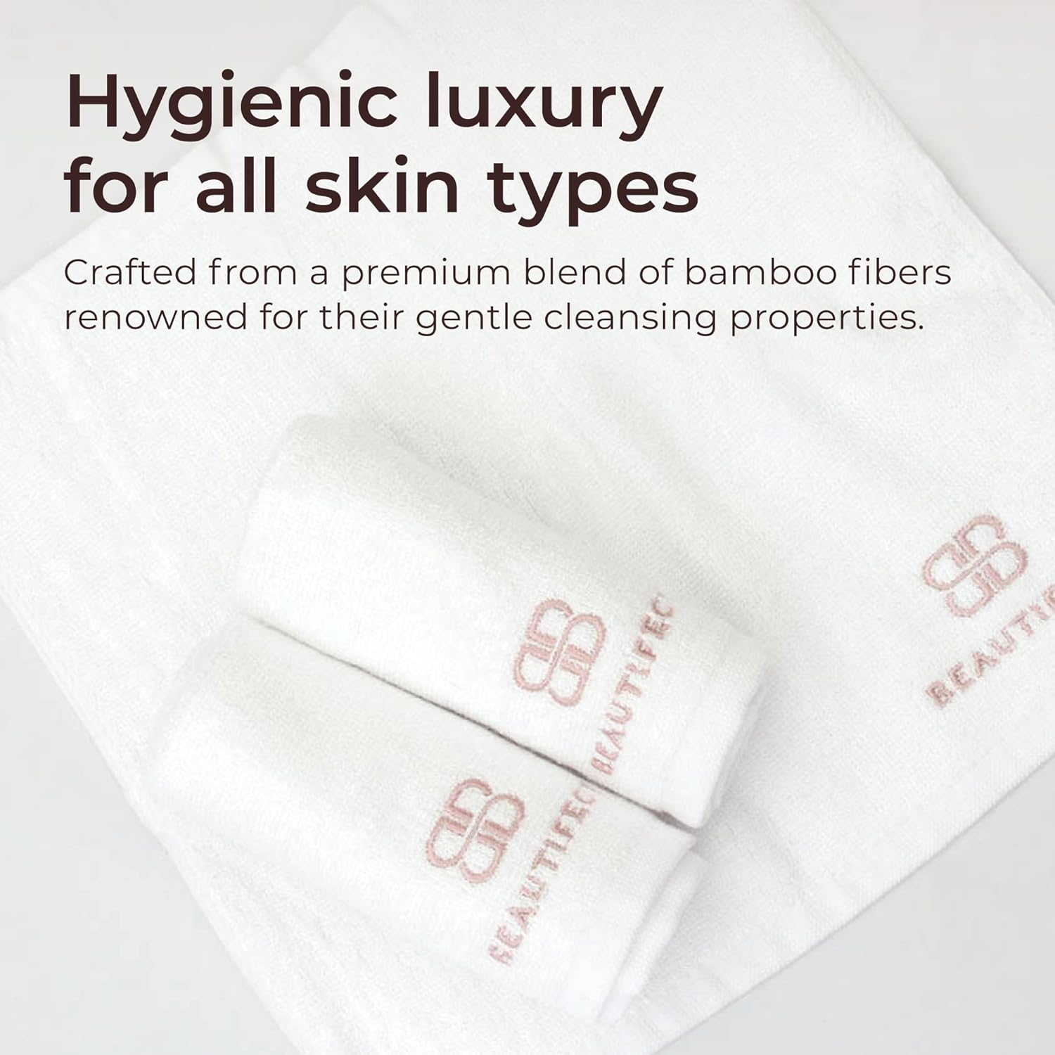 Beautifect Bamboo Face Cloths - Bamboo Infused & Cotton Flannel Face Cloth - Natural Materials Suitable for Sensitive Skin - 3 Cleansing & Makeup Removal Wash Cloths - With Luxury Storage Tube : Amazon.co.uk: Beauty