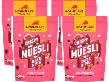Mornflake - 8X 1.1Kg Classic Swiss Style Muesli No Added Sugar. Vegan, Healthy, High Fibre Morning Breakfast Cereal With Mixed Nuts And Raisins. (Pack Of 8)