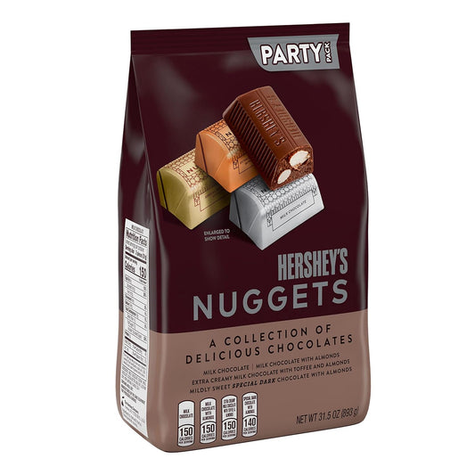 Hershey'S Nuggets Assorted Chocolate, Halloween Candy Party Pack, 31.5 Oz