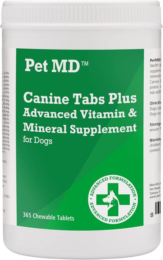 Pet Md Canine Tabs Advanced Multivitamin & Stool Fix