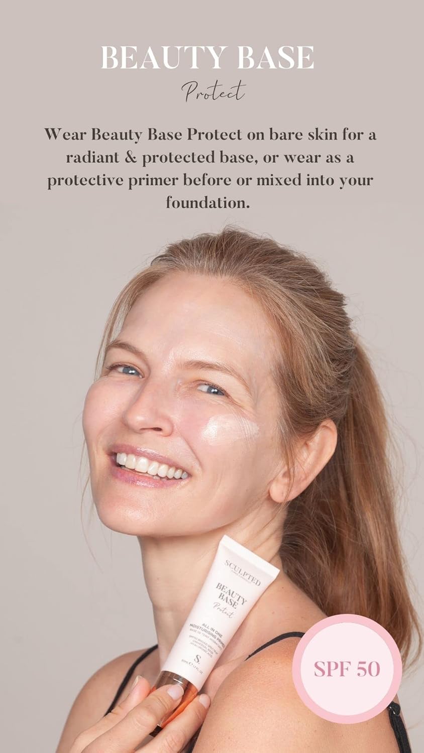 Beauty Base All-in-One Moisturising Primer from Sculpted by Aimee (Rose Golden) - 50ml 3-in-1 Hydrating Primer with SPF 30 That Preps, Protects and Perfects Your Skin : Amazon.co.uk: Beauty