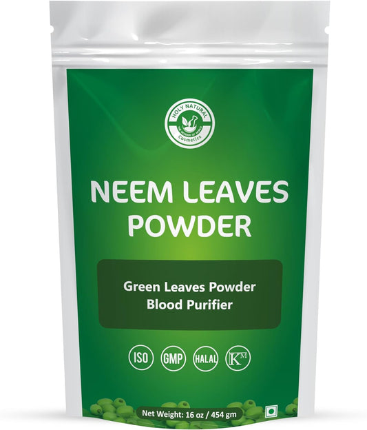 Neem Leaves Powder- 16 Oz, Azadirachta Indica, 100% Pure and Natural, Edible Powder for Skin, Hair and Blood, : Health & Household