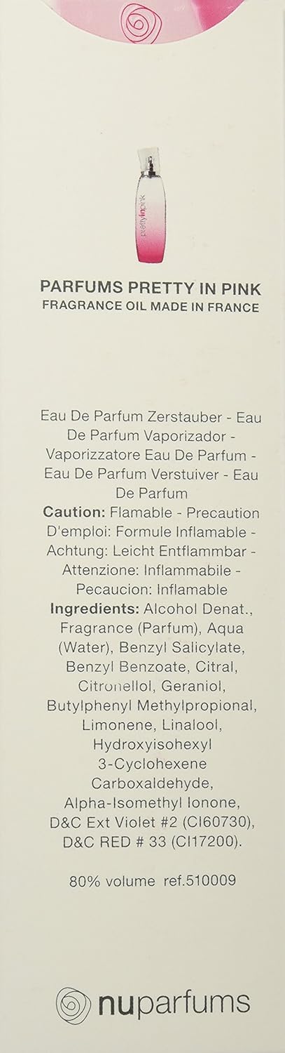Nuparfums Group Pretty In Pink Eau De Parfum Spray, 3.4 Ounce : Beauty & Personal Care