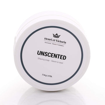 Shaving Soap For Men | Smooth Shave, Lathers Up Nicely, Long-Lasting Scent | Canadian Made By Skilled Artisan 114 G (4 Oz) (Unscented)
