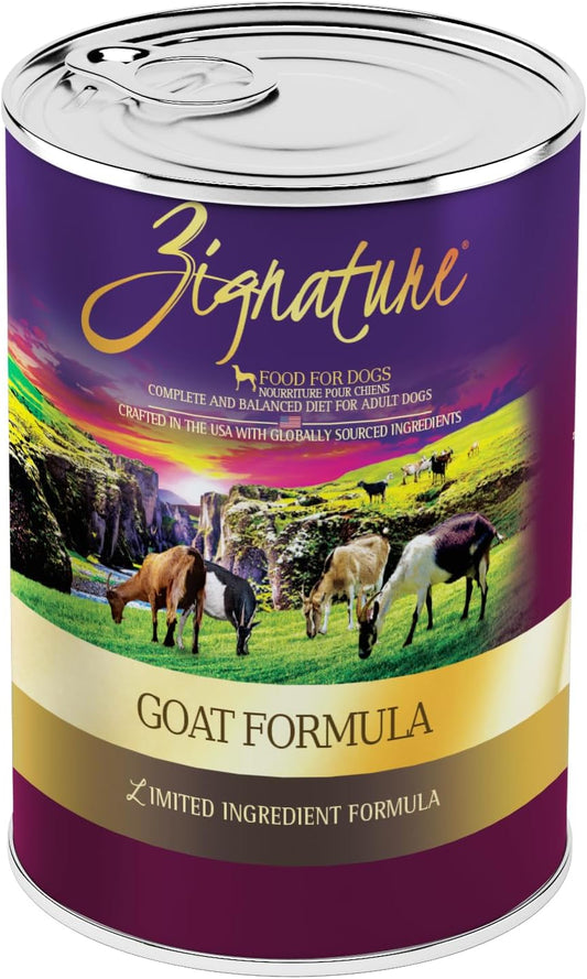 Zignature Goat Limited Ingredient Formula Wet Dog Food 13Oz, Case Of 12