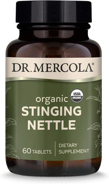 Dr. Mercola Organic Stinging Nettle Dietary Supplement, 60 Servings (60 Tablets), Non Gmo, Gluten Free, Soy Free, Usda Organic