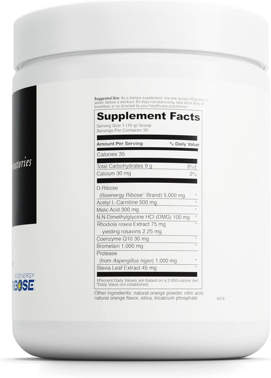 DAVINCI Labs Mito-Fuel with D-Ribose - Helps to Support Muscle Recovery & Energy Levels with D-Ribose, CoQ10, L-Carnitine & More - 300 Grams (30 Servings)